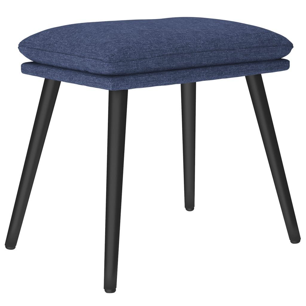 Polsterhocker Fußhocker Blau 45x29,5x35 cm Stoff