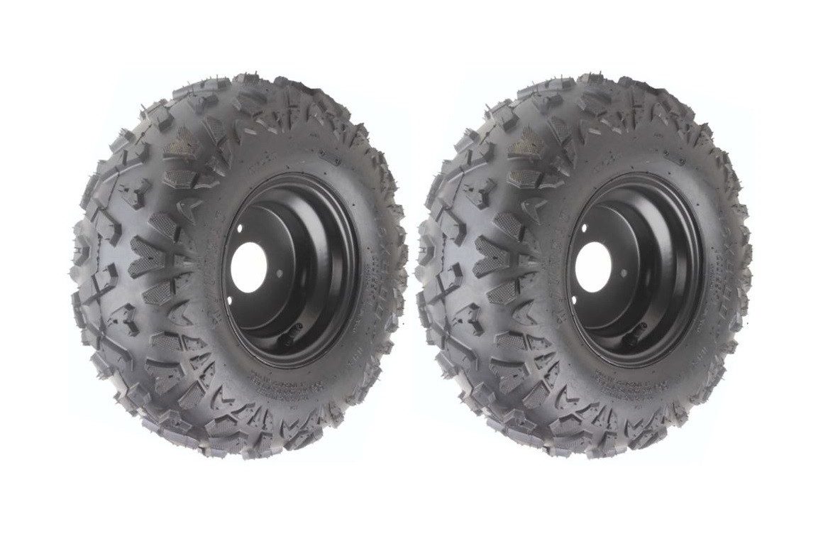 FunSport-Factory Kinderfahrzeug-Räder 2er Set Komplettrad Quadreifen Reifen 16x8-7 links/rechts, A-Shape-Profil, hoher Grip, für Quads, robust & langlebig