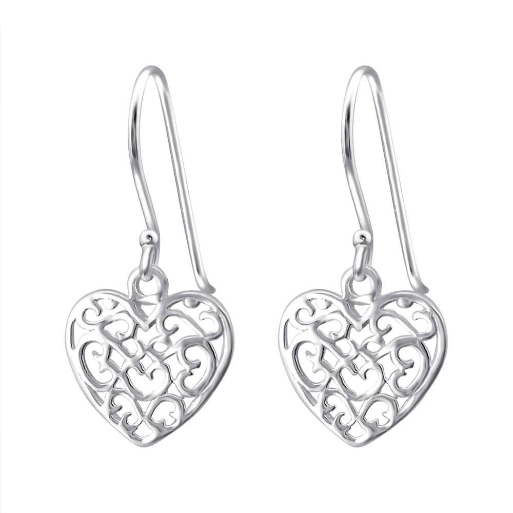 (2 Ohrring-Set Ohrschmuck Ohrringe Ohrhänger Silber (1 925 aus 2-tlg), Stück), verziert Damen Paar BUNGSA