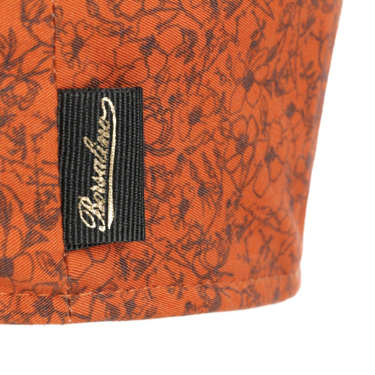 Borsalino Flat Cap (1-St) Schirmmütze mit Schirm, Made in Italy