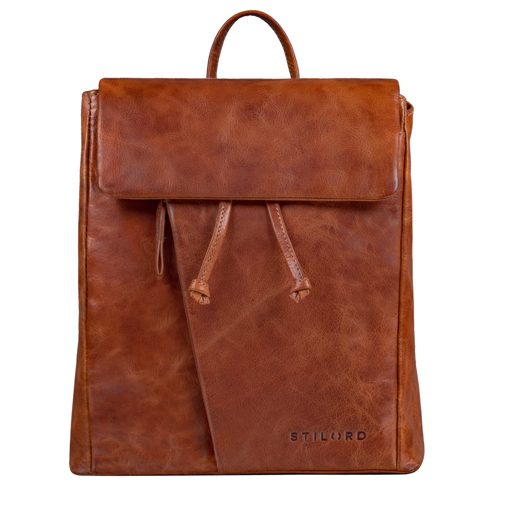 Cityrucksack "Anita" Lederrucksack Damen Klein Vintage
