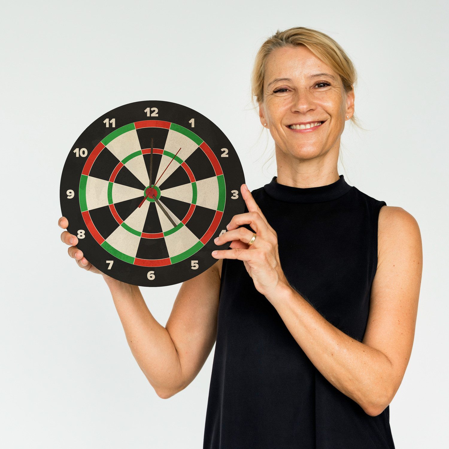 speecheese Wanduhr Dartscheibe Wanduhr aus MDF günstig online kaufen