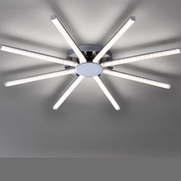 etc-shop LED Deckenleuchte, LED-Leuchtmittel fest verbaut, Warmweiß, Deckenlampe LED Deckenleuchte Designleuchte Wohnzimmerlampe