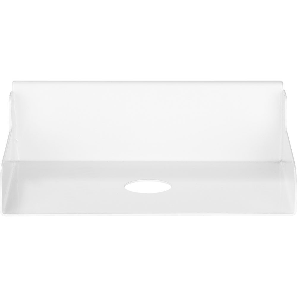 Inline TV-Wandhalterung InLine® 23182A Slatwall Ablage klein, weiß