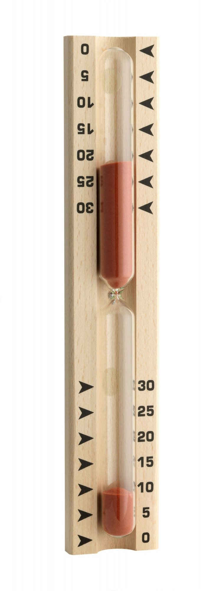 TFA Dostmann Raumthermometer TFA 40.1046 Sauna-Sanduhr aus Buche