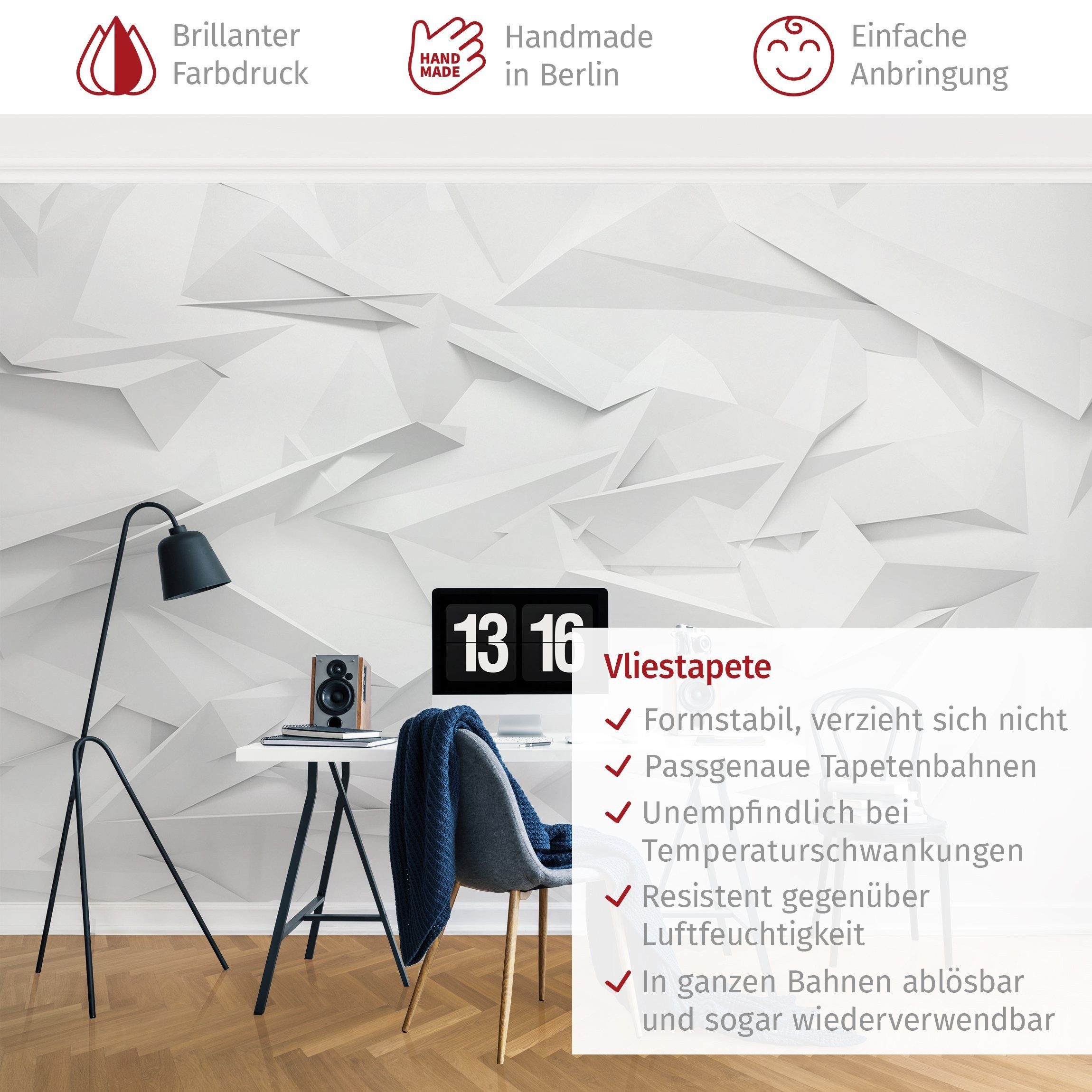 Bilderdepot24 3D-Tapete Effekt Abstrakte 3D Optik Modern Wanddeko Raumtiefe Gaming, Glatt, Matt, (Vliestapete inkl. Kleister oder selbstklebend), Wohnzimmer Schlafzimmer Küche Flur Fototapete Vliestapete Wandtapete