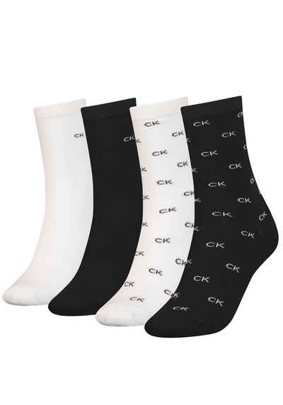 Calvin Klein Шкарпетки (Packung, 4-Paar) CK WOMEN SOCK 4P HOLIDAY PACK AOP