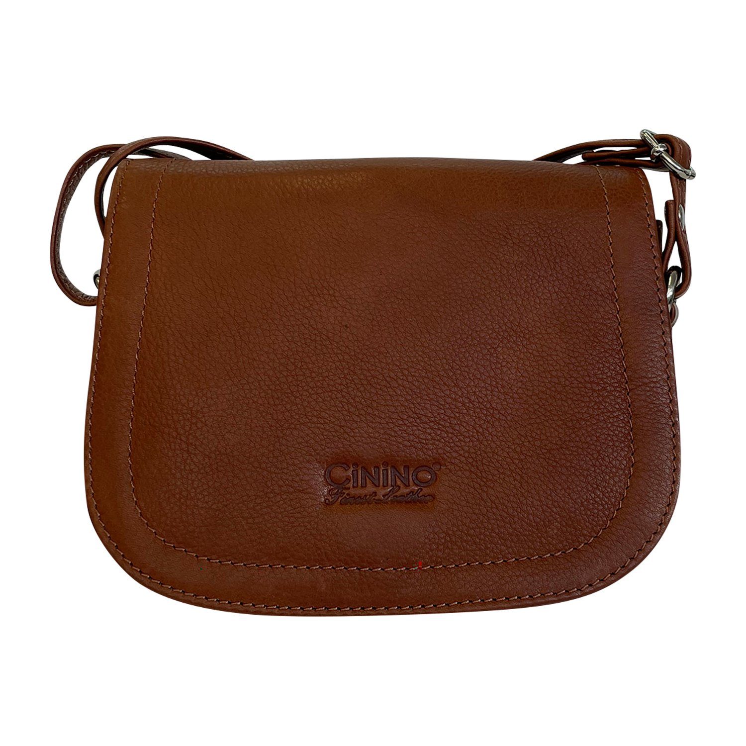 Ledertasche Marlies, Cognac Cinino Handtasche Umhängetasche