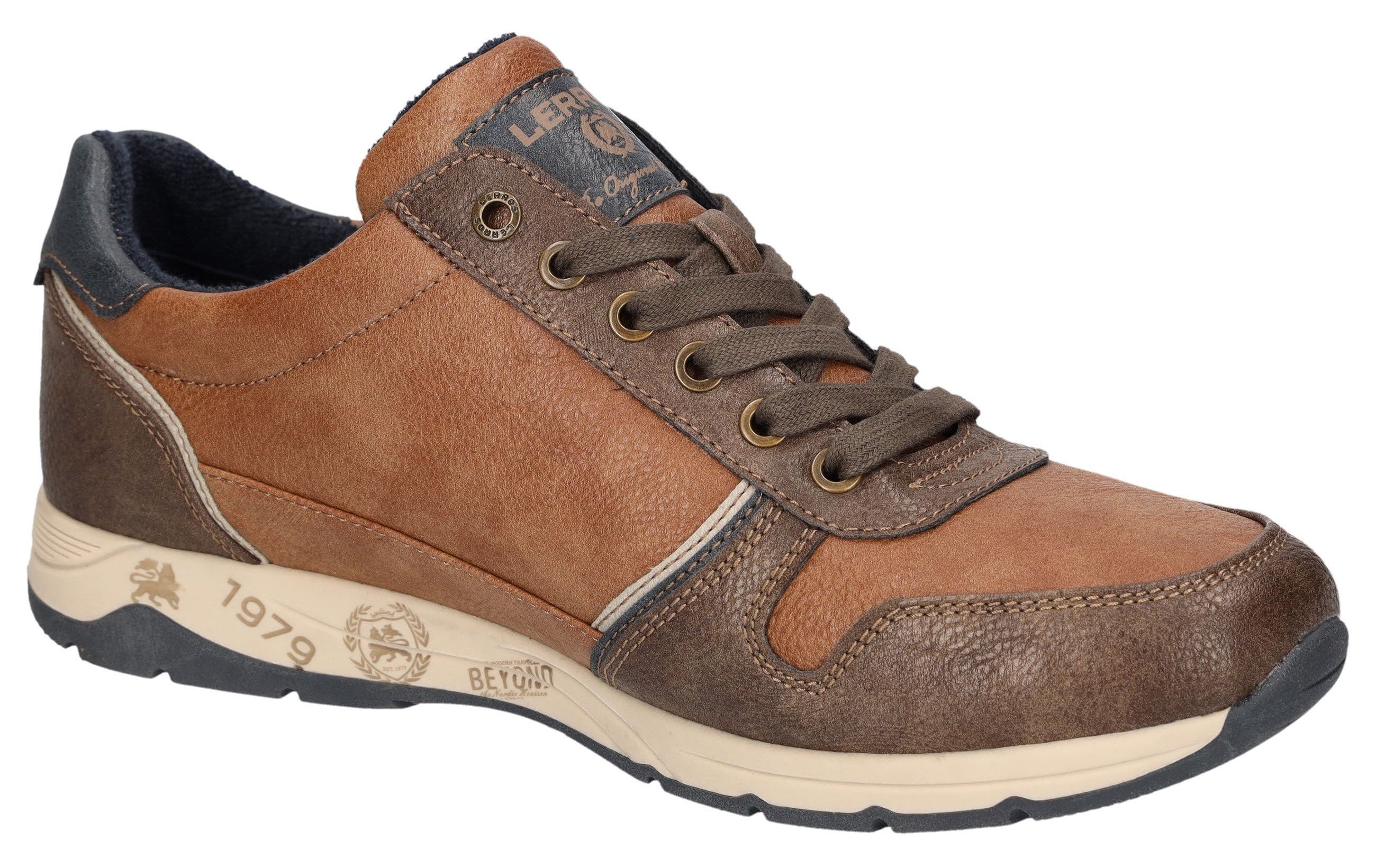 LERROS Sneaker Schnürschuh, Freizeitschuh, Halbschuh mit Reißverschluss