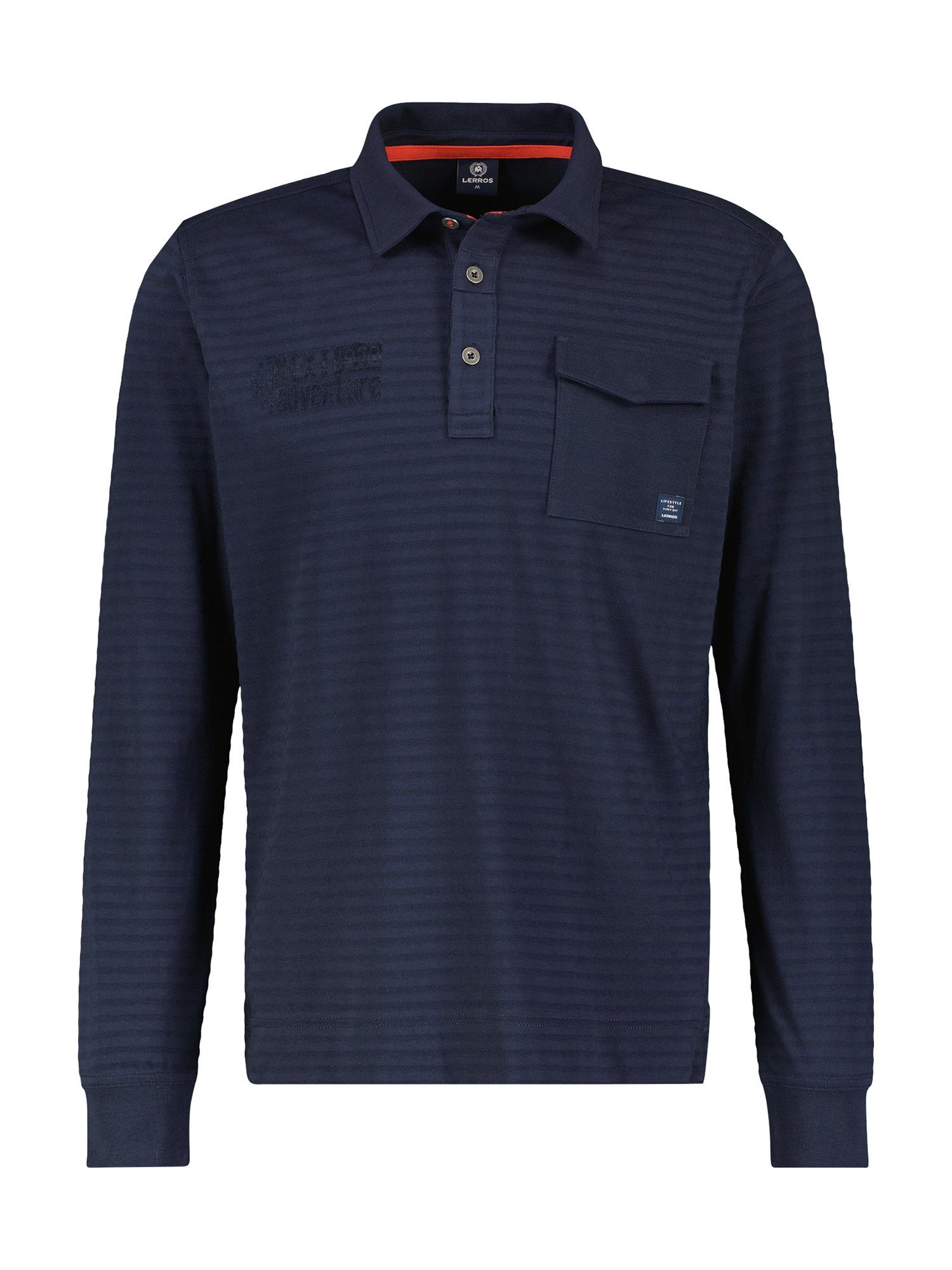 Langarm-Poloshirt Longsleeve-Polo, gestreift