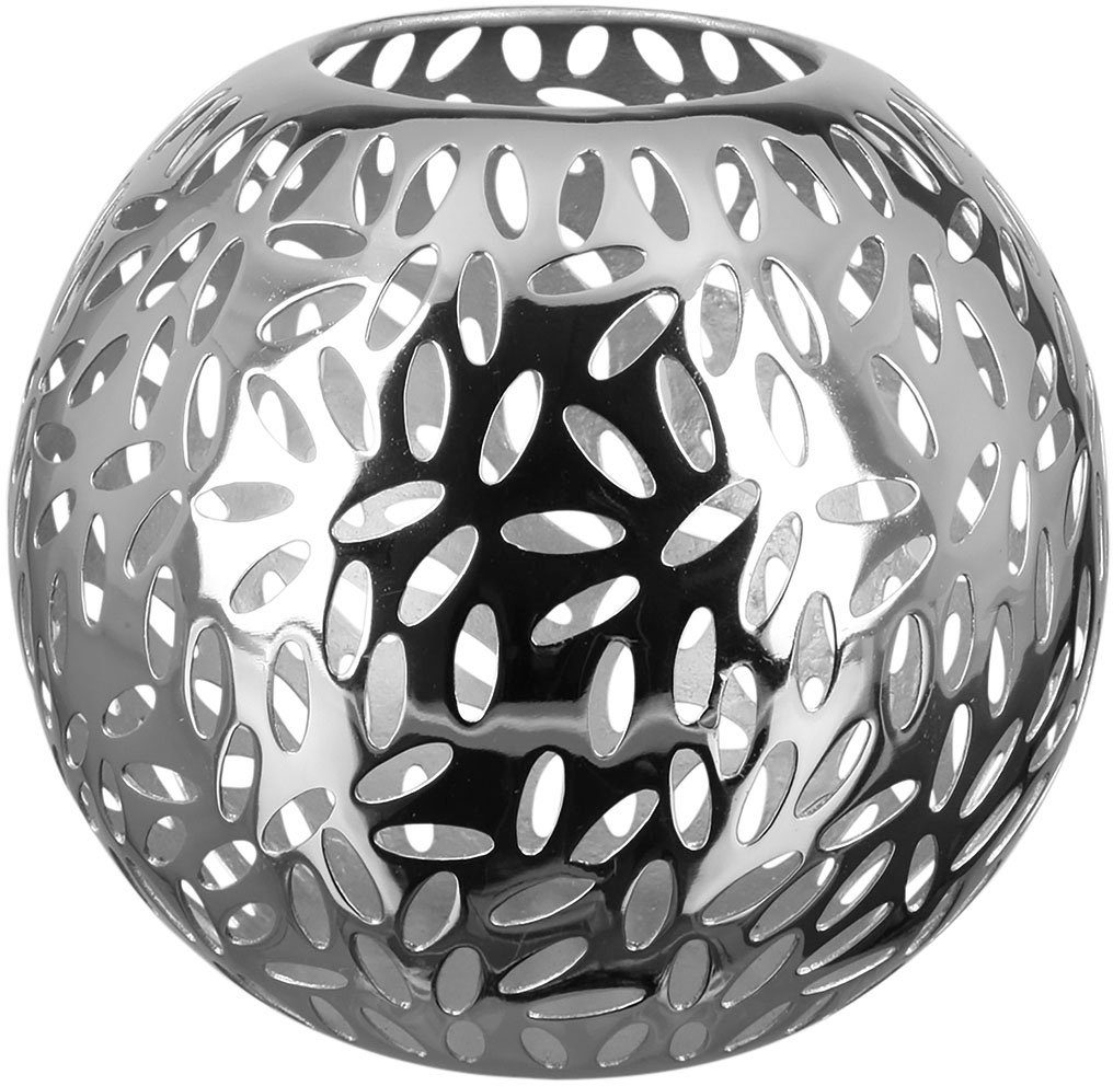 Fink Windlicht Kerzenhalter DARIA (1 St), aus Eisen, mit ellipsenförmigen Cut-Outs