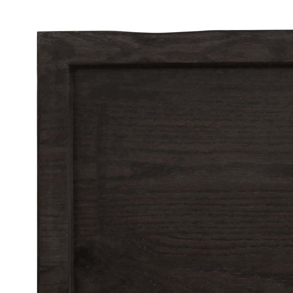 Behandelt Baumkante St) furnicato Massivholz 140x50x(2-4) cm (1 Tischplatte