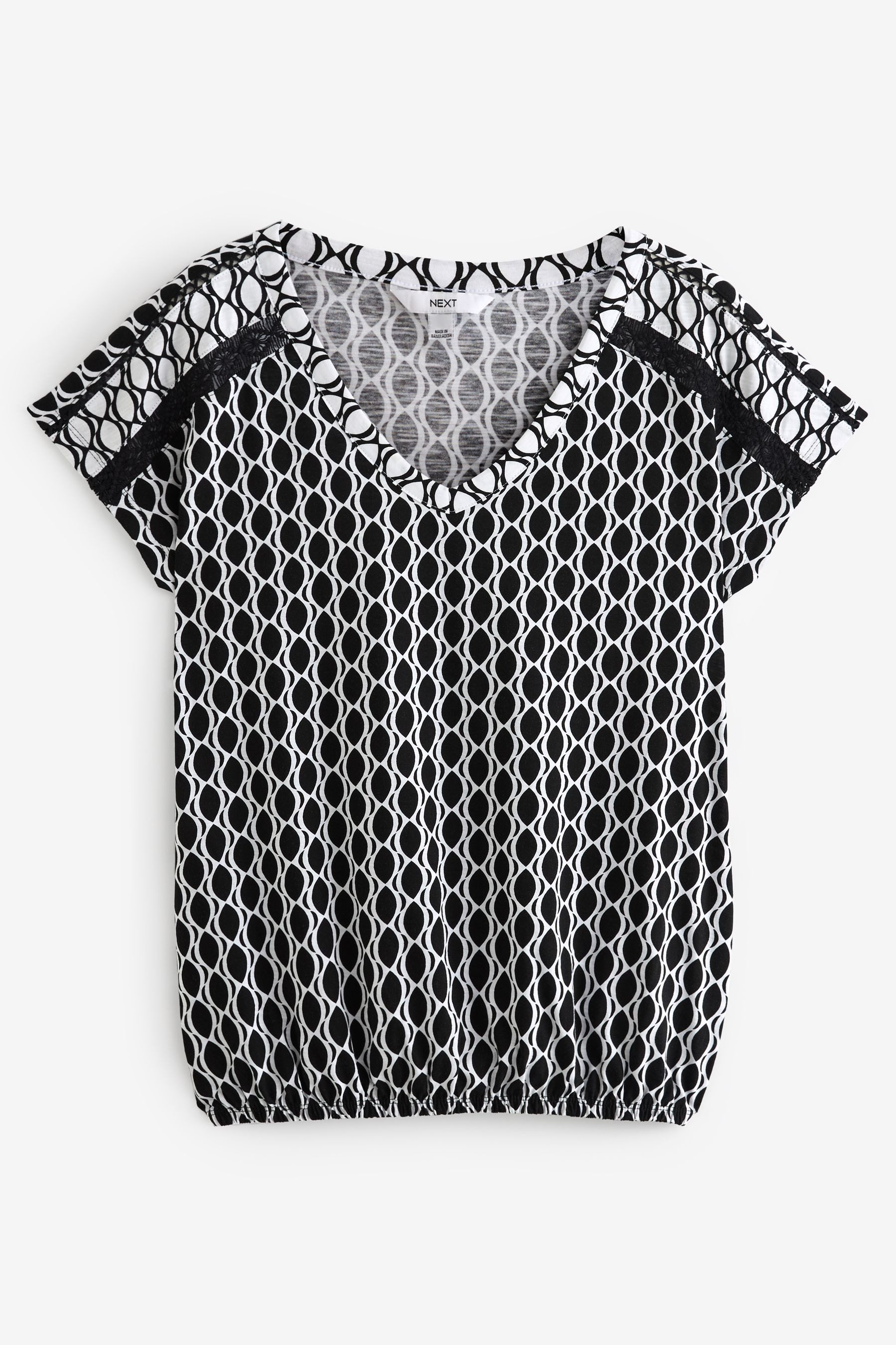 Next T-Shirt Top mit V-Ausschnitt und günstig online kaufen