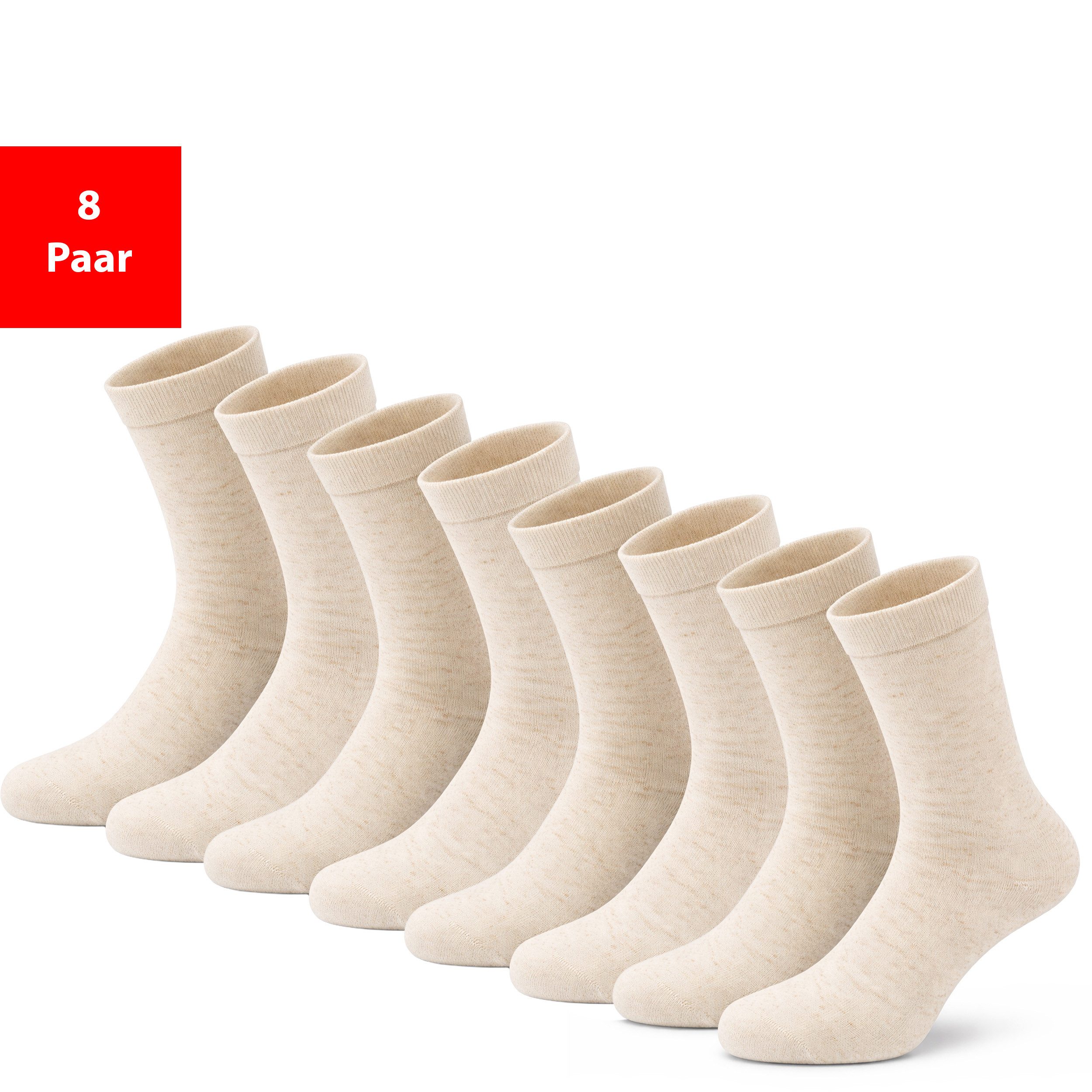 Socken Leinensocken Herren & Damen Handgekettelte Spitze Sommersocken Set
