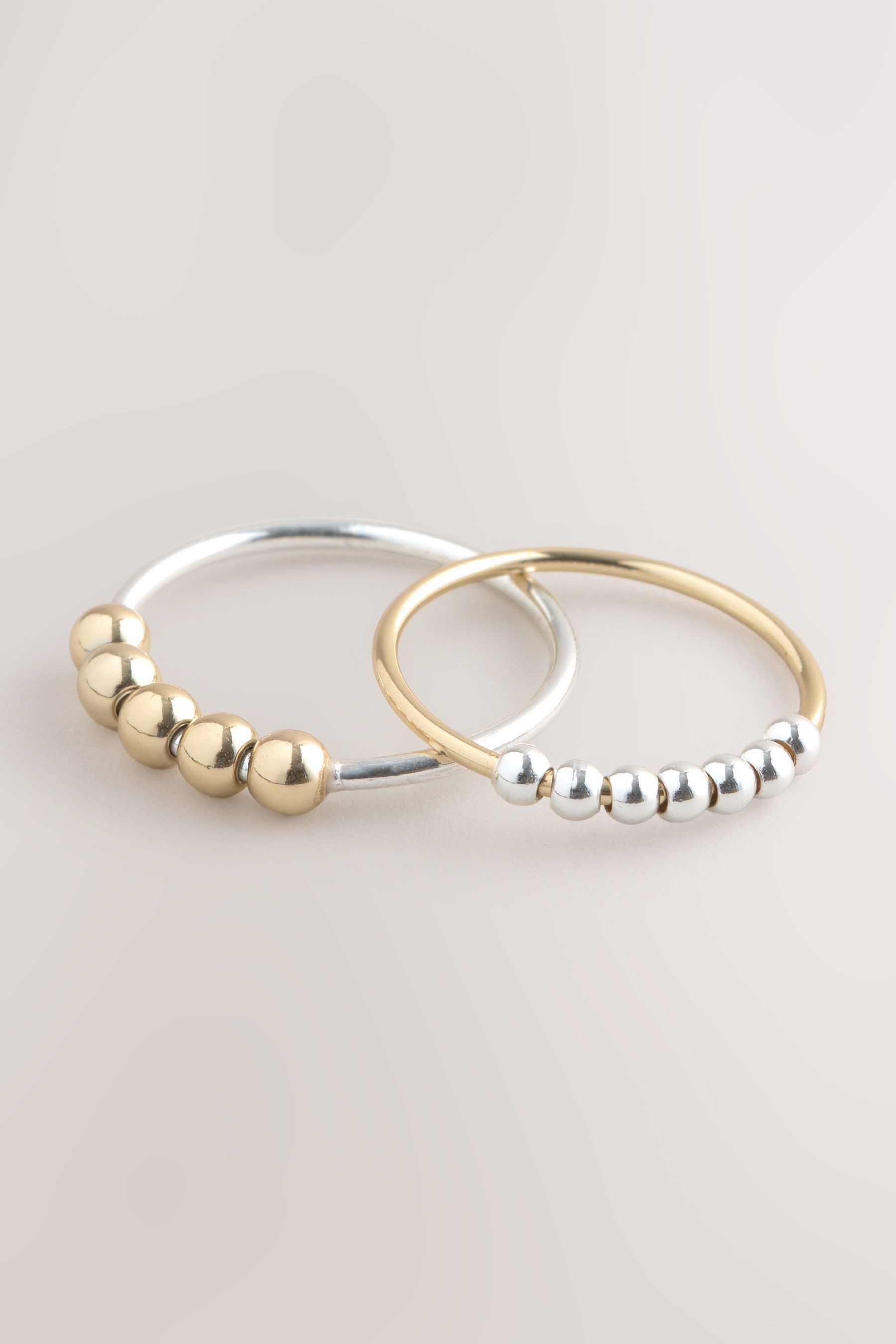 Next Fingerring Spinner-Ringe aus Metallmix, 2er-Pack (1-tlg)