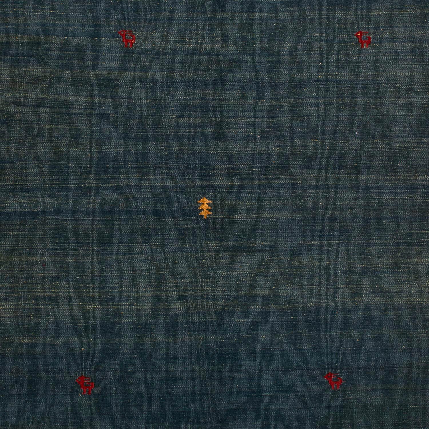 Wollteppich Höhe: dunkelblau, x 6 203 Wohnzimmer, - rechteckig, Einzelstück cm 146 mm, Kelim - Oriental - morgenland,
