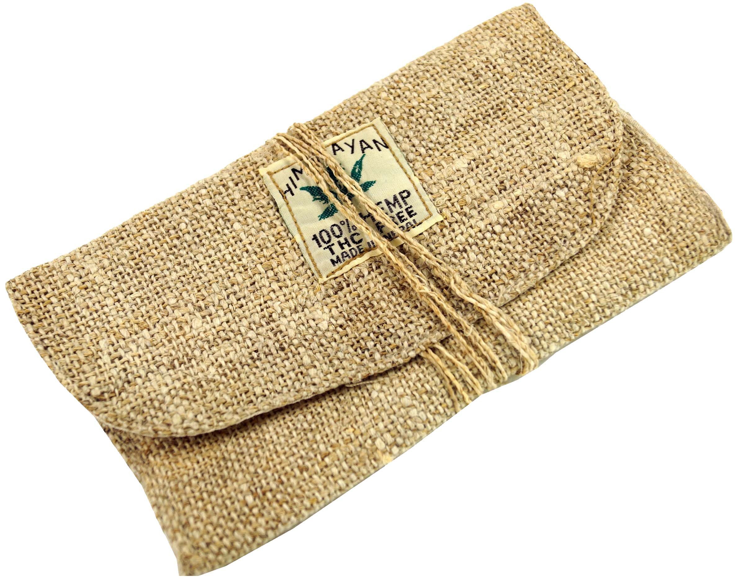 Guru-Shop Aufbewahrungstasche Hanf Tabakbeutel, Tabaktasche, Drehtasche - natur