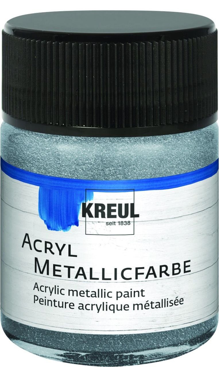 Kreul Künstlerstift Kreul Acryl Metallicfarbe silber 50 ml