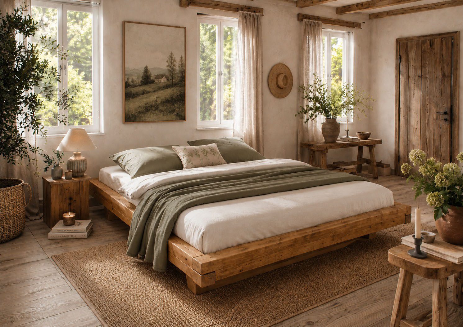 OTTO home Massivholzbett Ultima, hohe Belastbarkeit, Futonbett ohne Kopfteil (3-tlg), aus Eiche oder Fichte, FSC-zertifiziert, in vielen Breiten