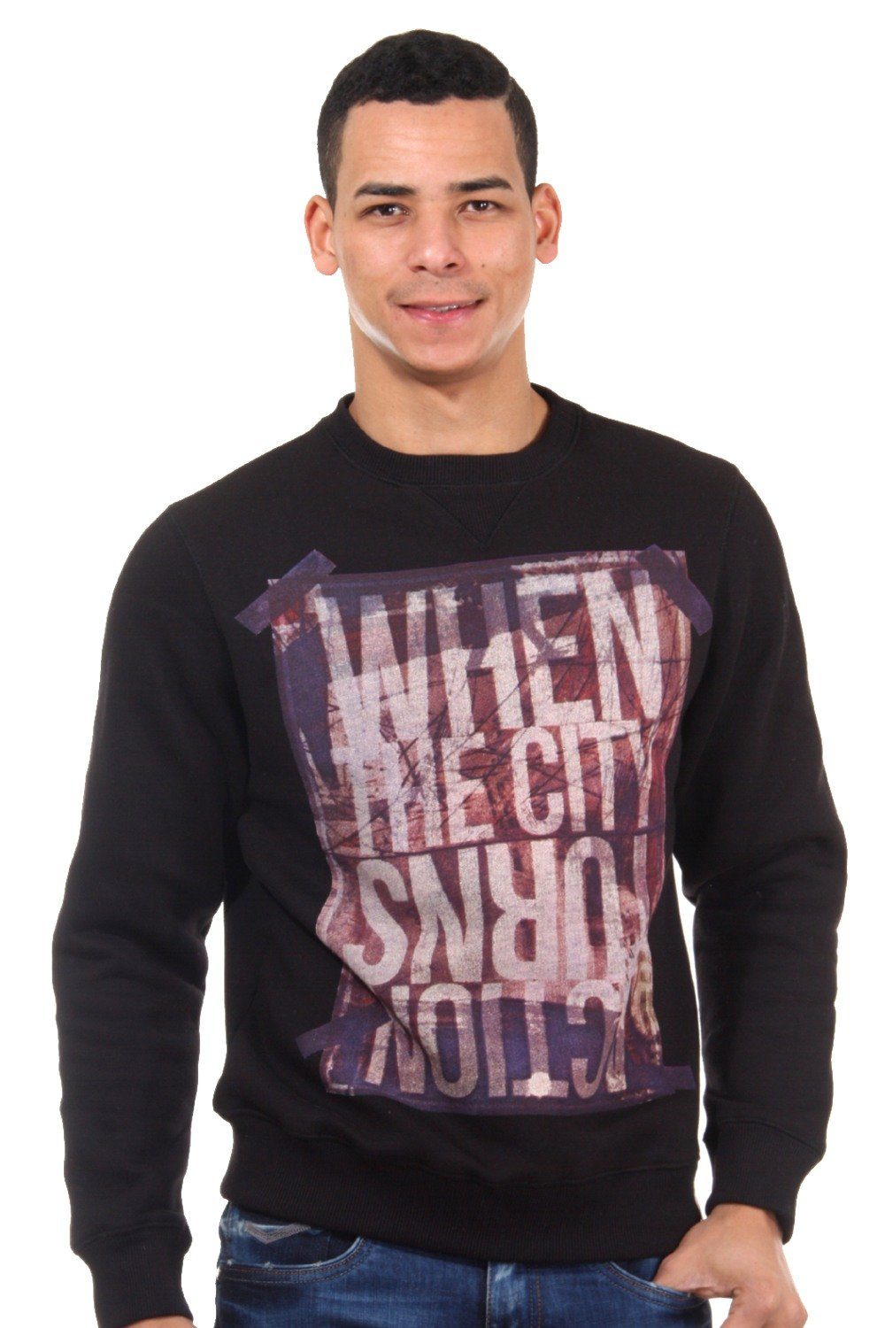 schwarz Sweatshirt R-NEAL