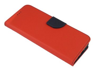 cofi1453 Handyhülle Hülle "Fancy" für XIAOMI POCO M4 PRO 5G Rot-Blau 6,6 Zoll, Kunstleder Schutzhülle Handy Wallet Case Cover mit Kartenfächern, Standfunktion
