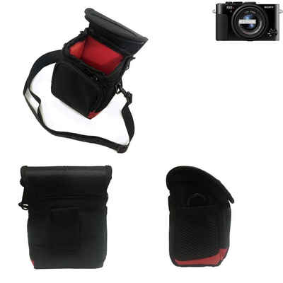 K-S-Trade Kameratasche für Sony Cyber-shot DSC-RX1R II, Kameratasche Fototasche Umhängetasche Schultertasche Zubehör Tasche