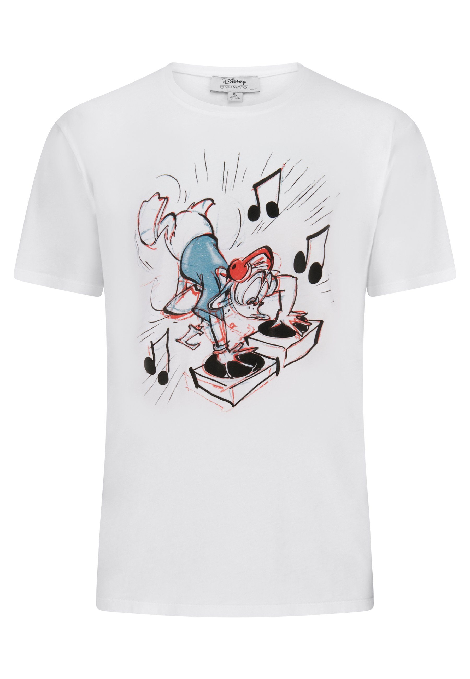 ONOMATO! T-Shirt Donald Duck Herren T-Shirt Kurzarm-Shirt