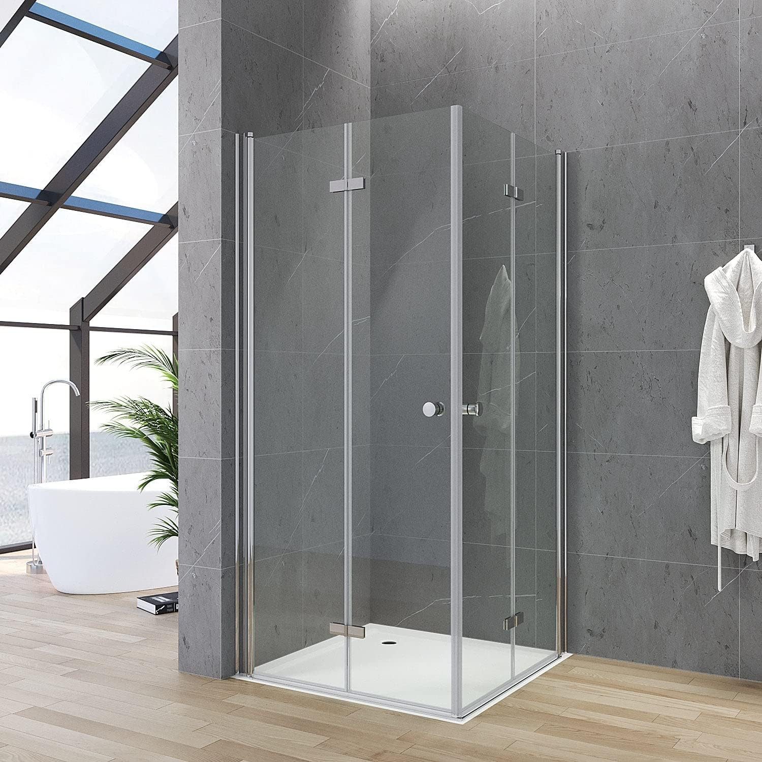 AQUABATOS Eckdusche Duschkabine 90x90 80x80 100x100 70x90 75x90 80x100 75x75 120x90 cm, BxT: 70x70 cm