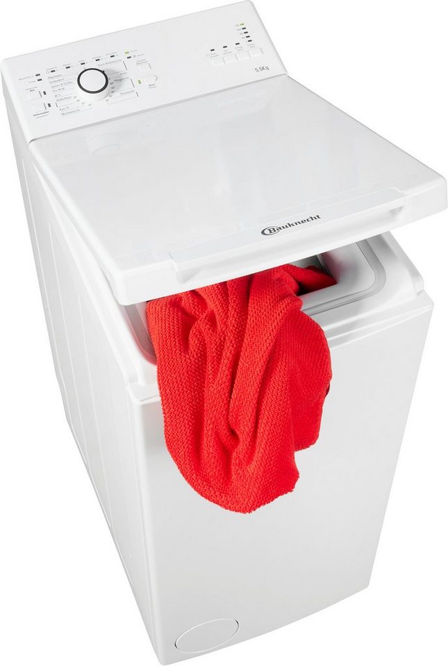 BAUKNECHT Waschmaschine Toplader WAT Prime 55 L3, 5,5 kg, 1100 U/min