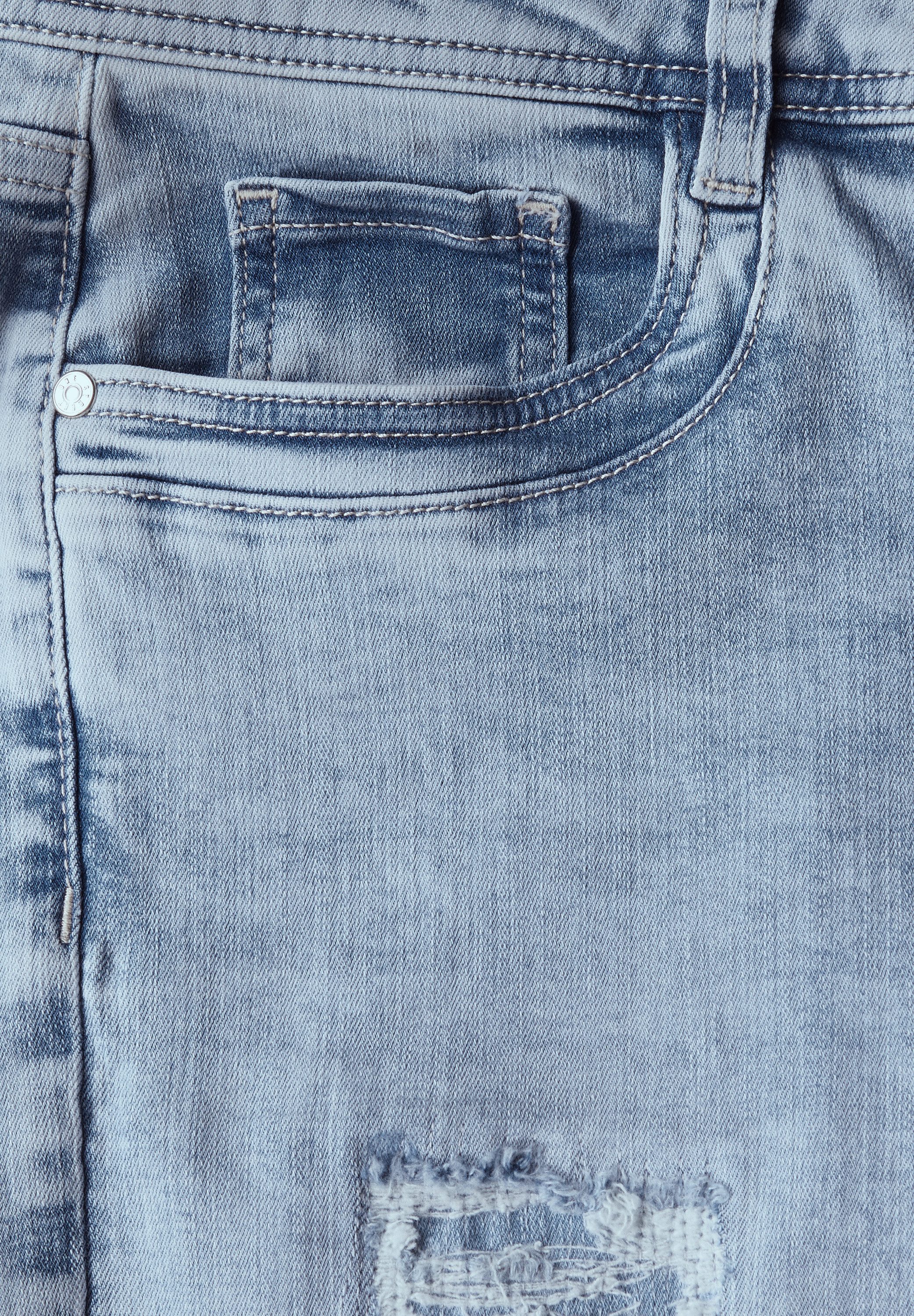 STREET ONE 5-Pocket-Jeans Jeans im Destroyed-Look günstig online kaufen