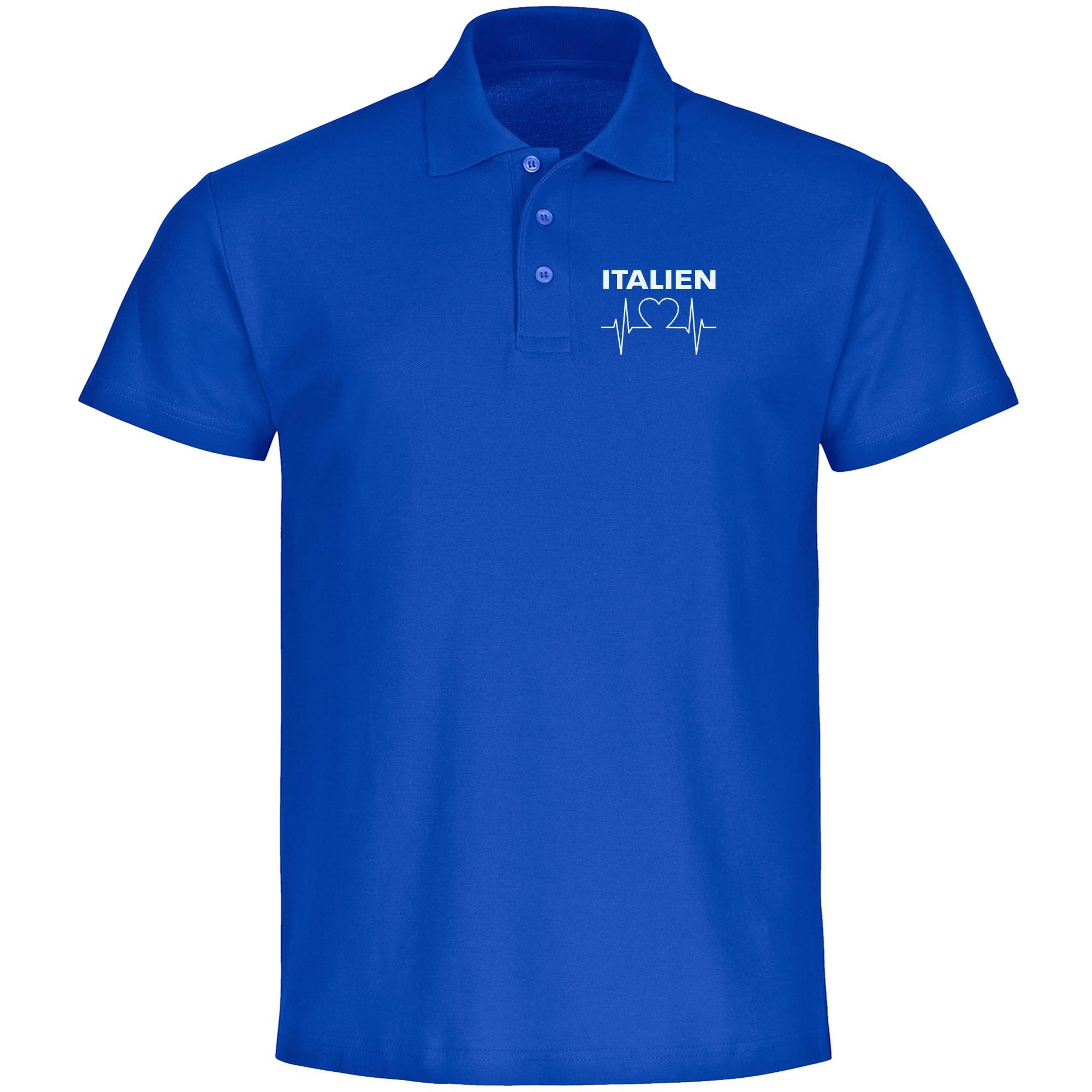 multifanshop Poloshirt Italien - Herzschlag - Polo