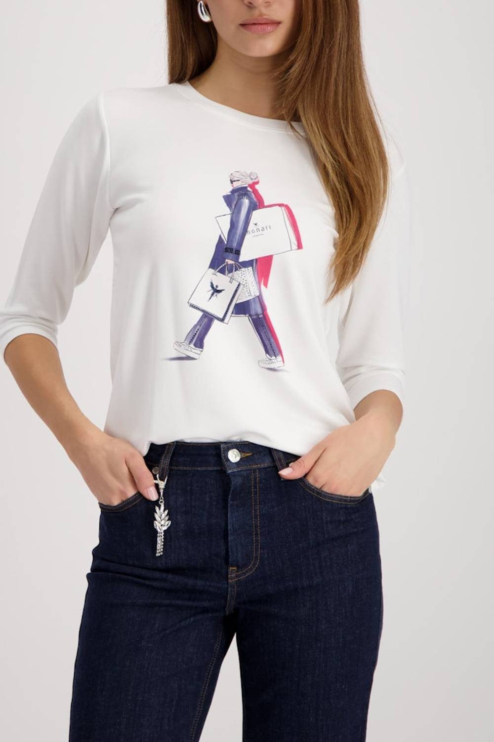 Monari T-Shirt 410082 Strassstein-Details günstig online kaufen