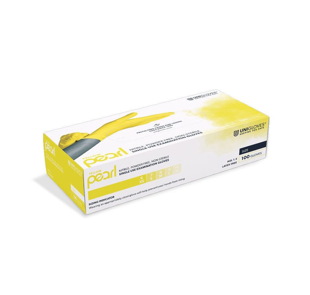 Nitril-Handschuhe Yellow Pearl Nitril U.-Handschuhe Gr. XS/S/M/L/XL 100 Stk.