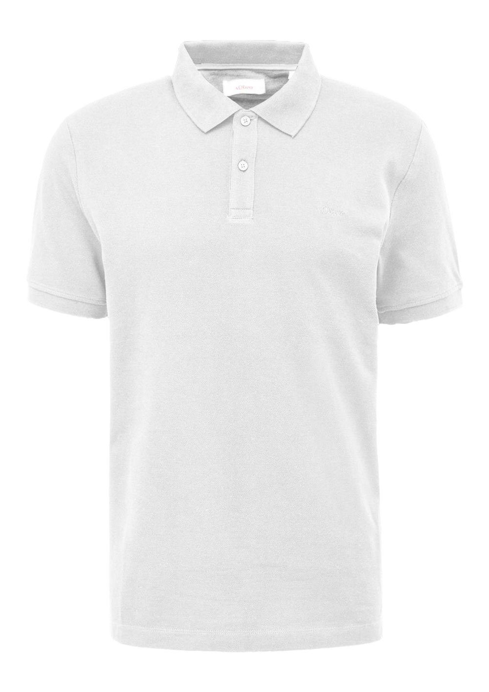 s.Oliver Poloshirt Basic (1-tlg) Piqué, Kragen, Knöpfe, Logo-Stickeri