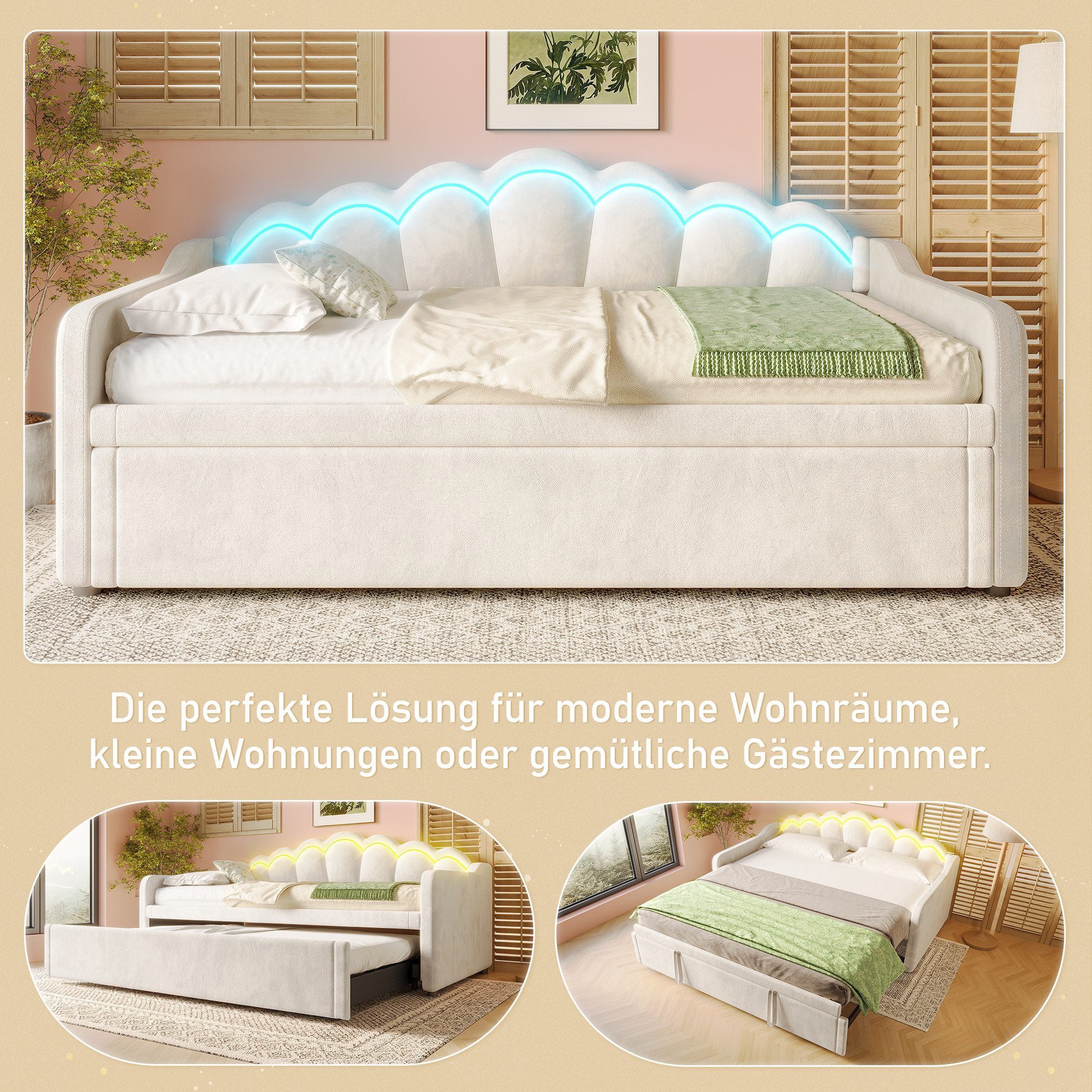 HAUSS SPOLE Schlafsofa 90/180x200cm Tagesbett mit günstig online kaufen