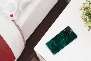 MuchoWow Handyhülle Marmor - Limone - Grün - Strukturiert - Marmoroptik, Phone Case, Handyhülle Samsung Galaxy S10 Lite, Silikon, Schutzhülle