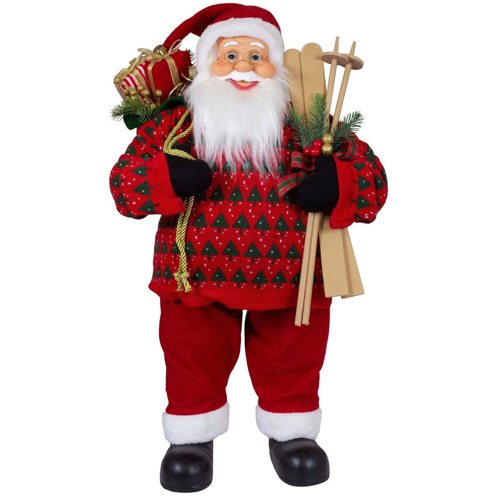 Christmas Paradise Weihnachtsmann Martin, 4 Größen (30-80cm) (Deko Figur, 1 St), rot