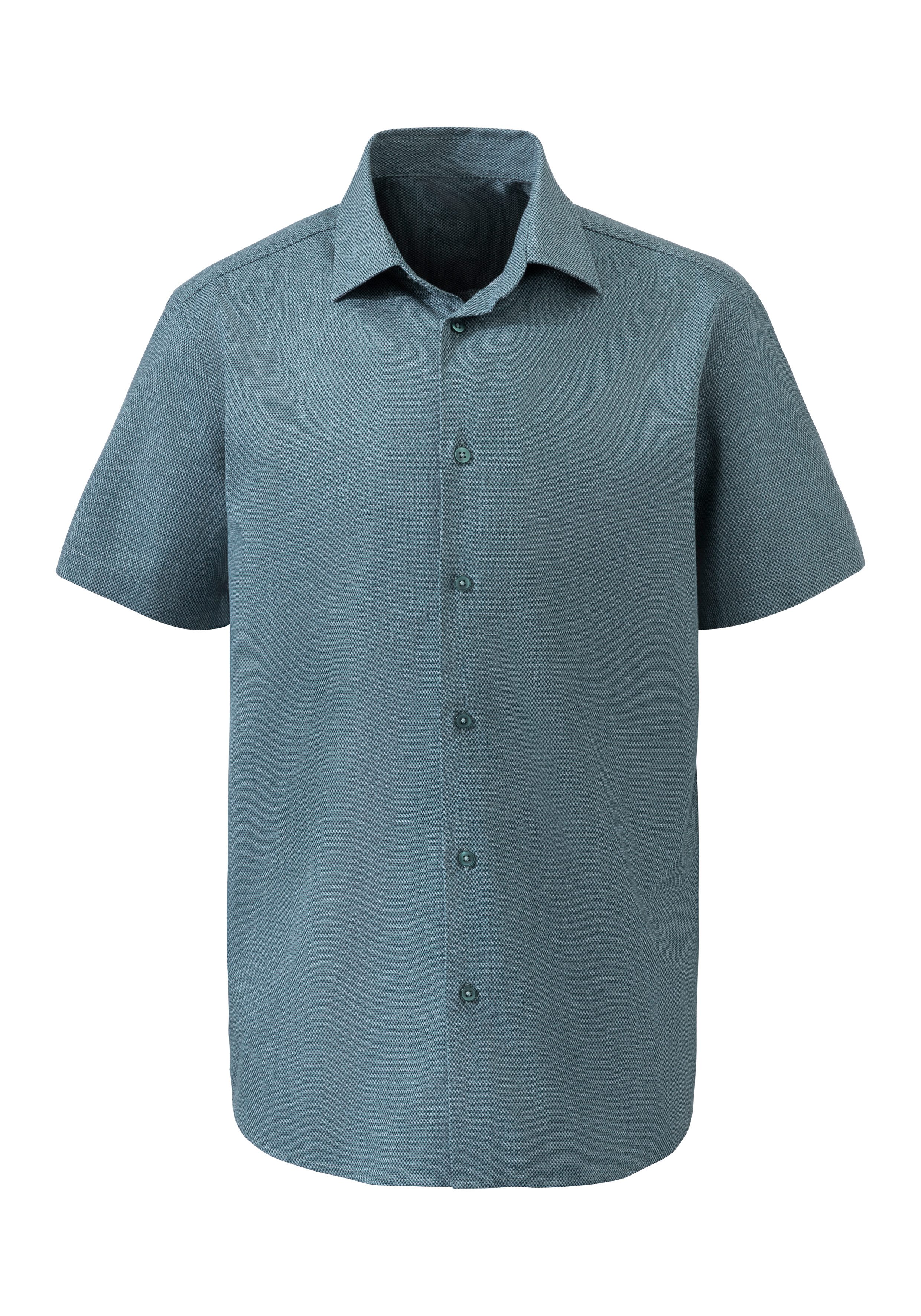 H.I.S Kurzarmhemd "Regular-fit", elastisches Jaquard-Kurzarmhemd günstig online kaufen