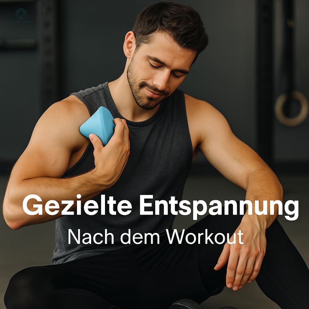 ZUKUNFTSENKEL Faszienrolle Faszienkegel für Wandmontage Tiefengewebsmassage, Selbstmassage für Nacken, Schulter, Rücken, Beine, Muskeln & Faszien 1-tlg., riggerpunkt-Massagegerät