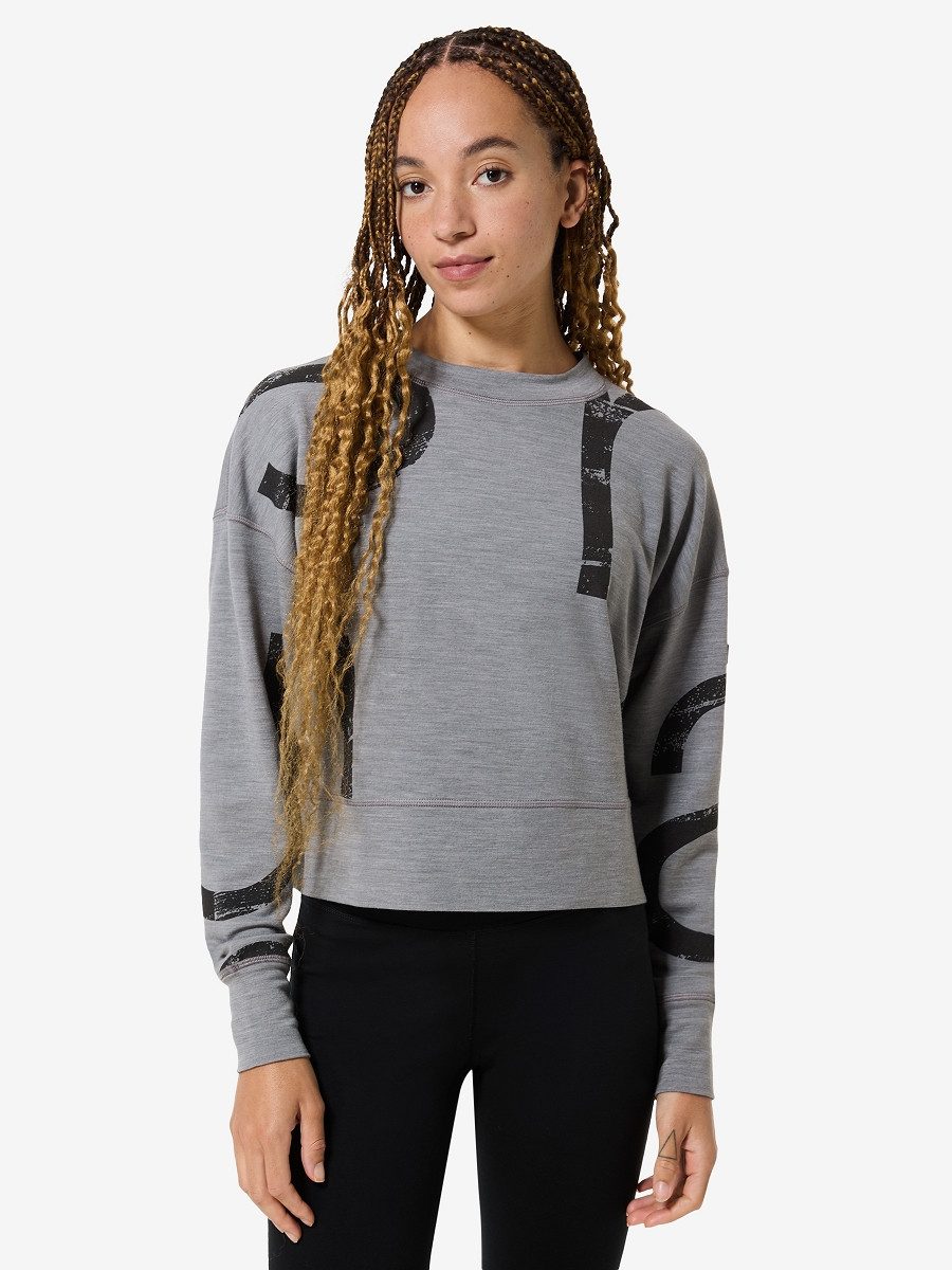 Sweatshirt für Damen, Merino W CAPITAL LOGO KRISSINI