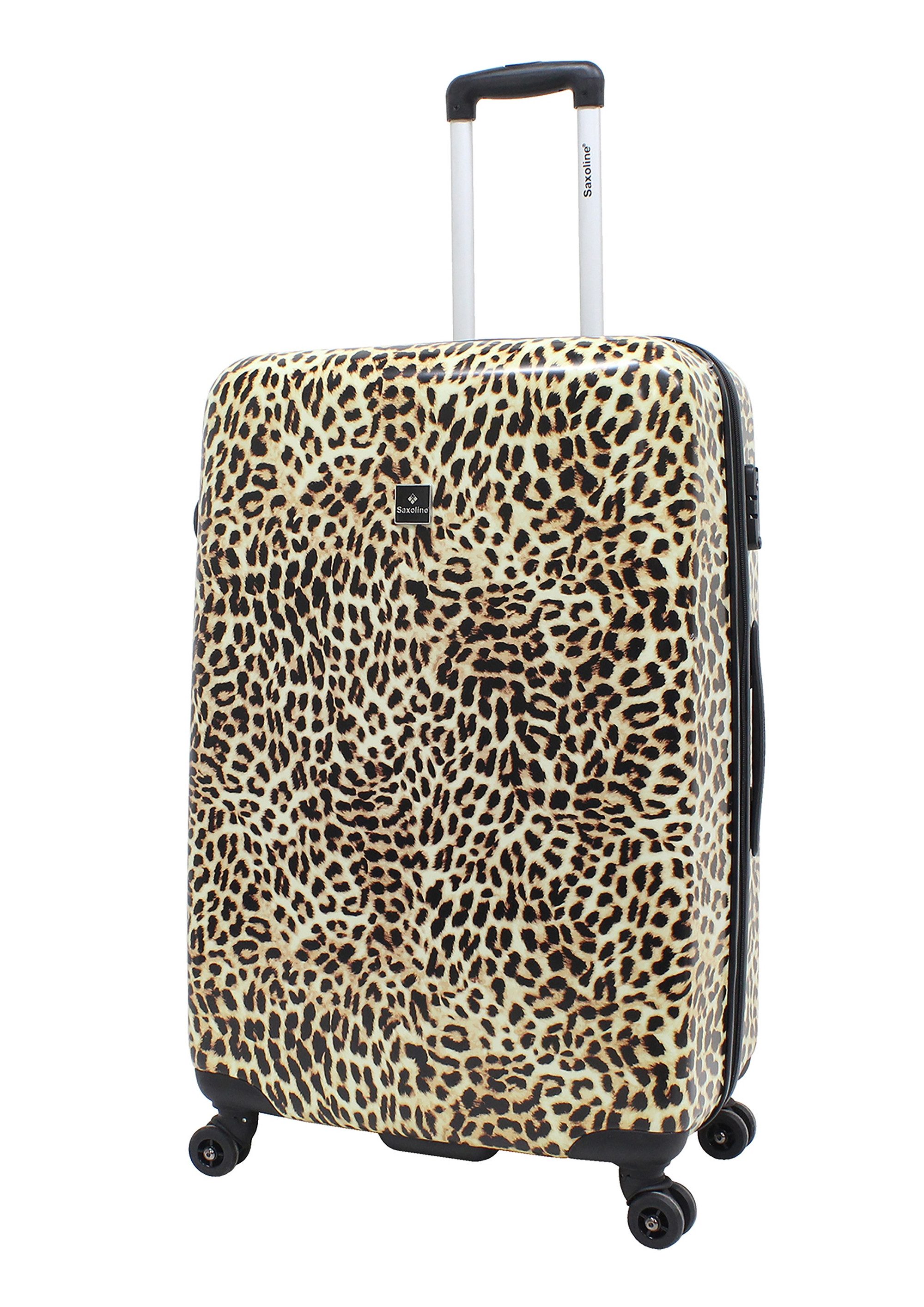 Saxoline® Koffer Leopard, im trendigen Leo-Look, Reisekoffer