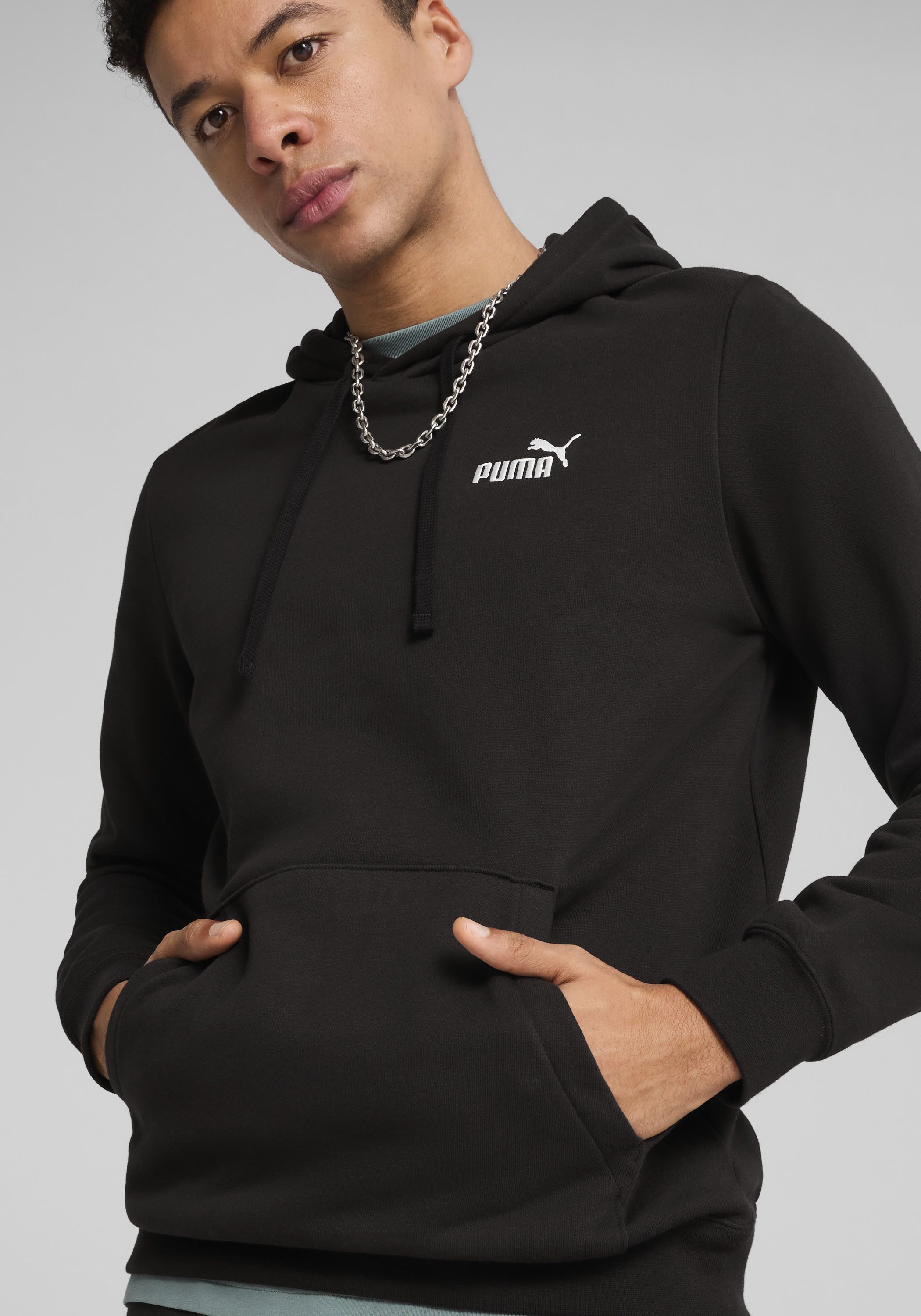PUMA Kapuzensweatshirt ESS SMALL NO. 1 LOGO HOODIE FL mit verstellbarer Kap günstig online kaufen