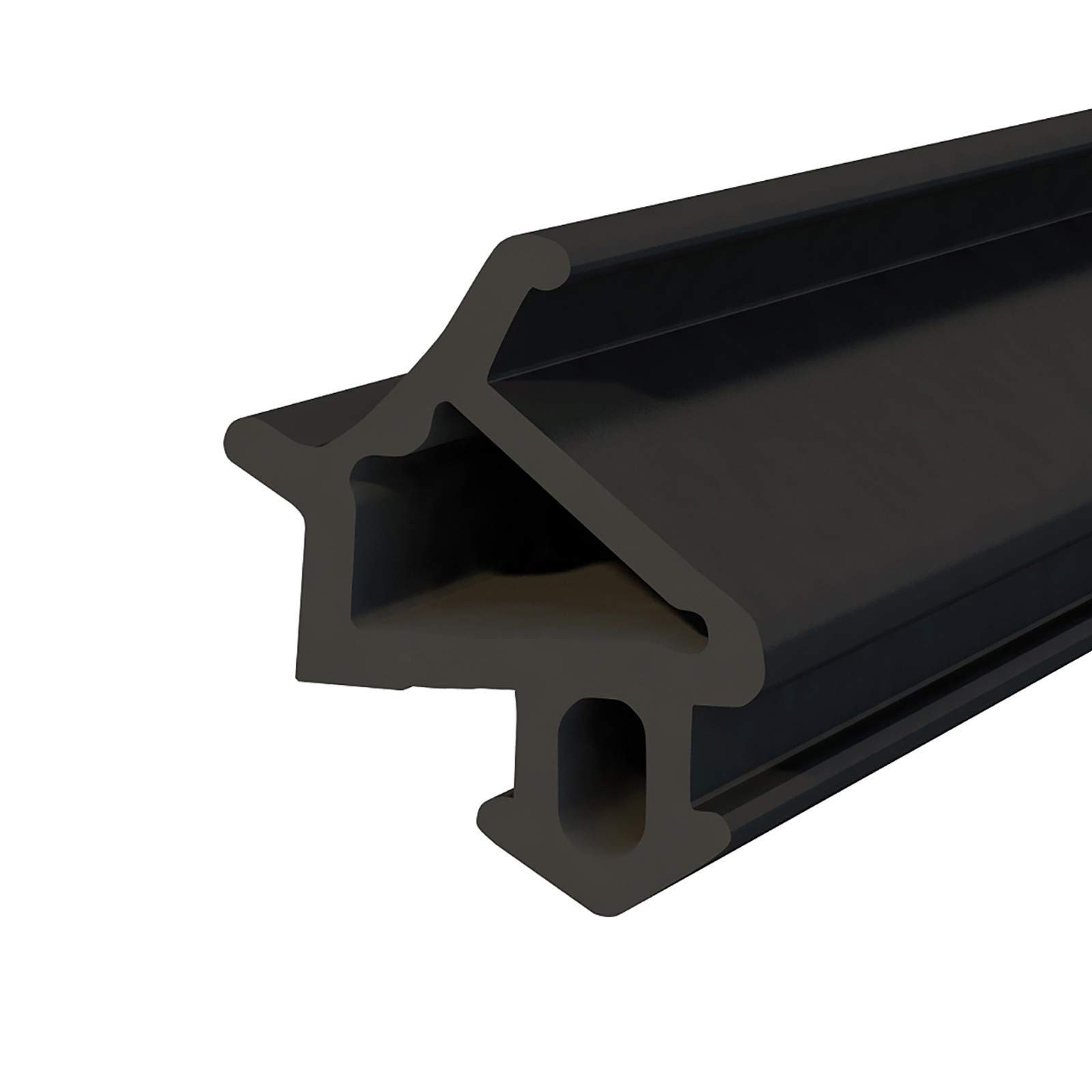 Türdichtband DQ-PP Fensterdichtung, Schwarz, 40 Meter, PVC Fenster, Gummidichtug