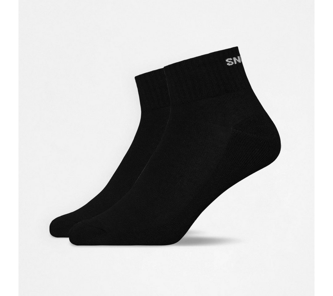 SNOCKS Socken Retro Ankle Socks Uni, 2pcs Black