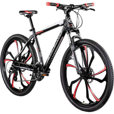 Galano Mountainbike Primal, 24 Gang, Kettenschaltung, Mountainbike Jugendliche und Erwachsene 165-185cm MTB Hardtail Fahrrad