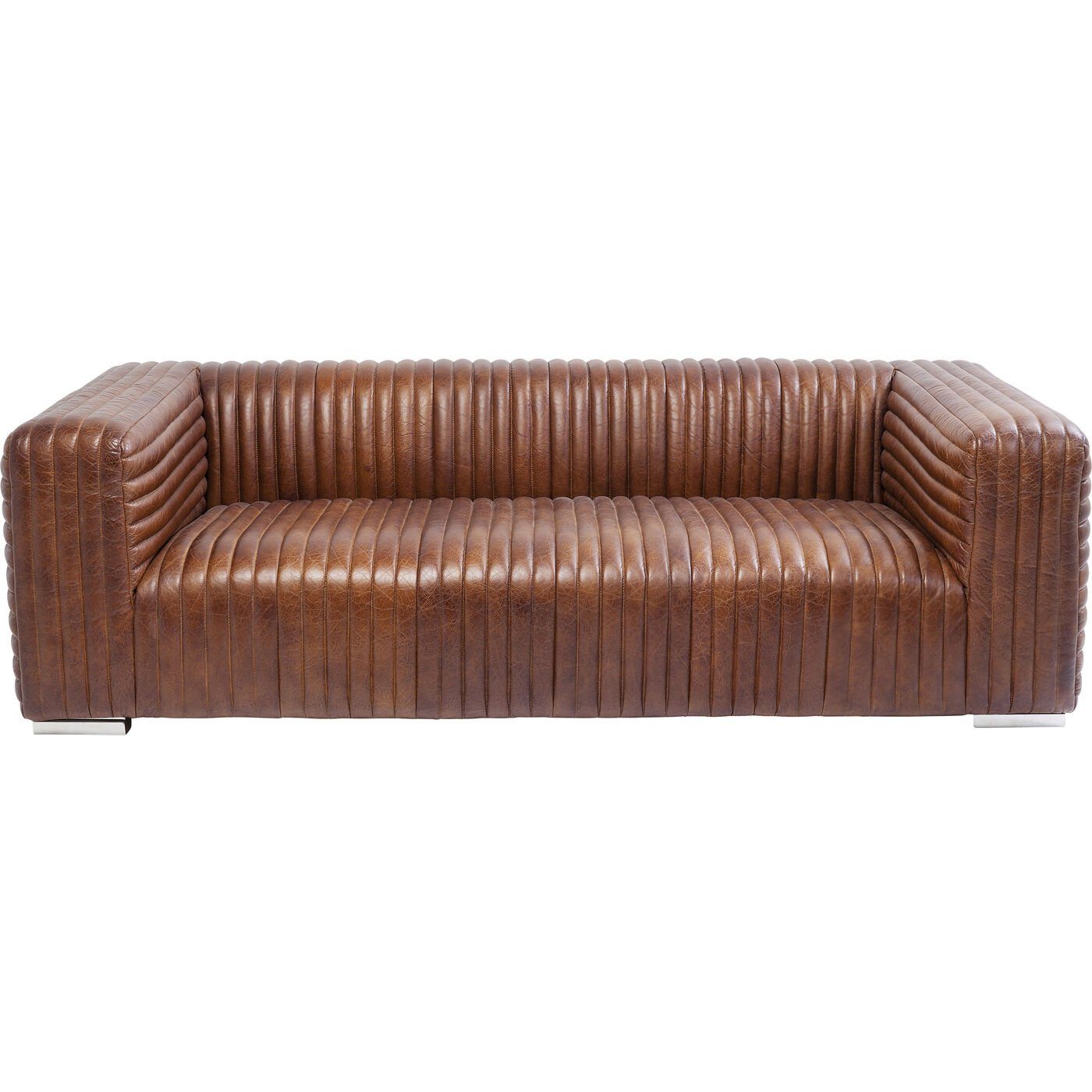 Kare Design 3-Sitzer Malibu, Leder Sofa