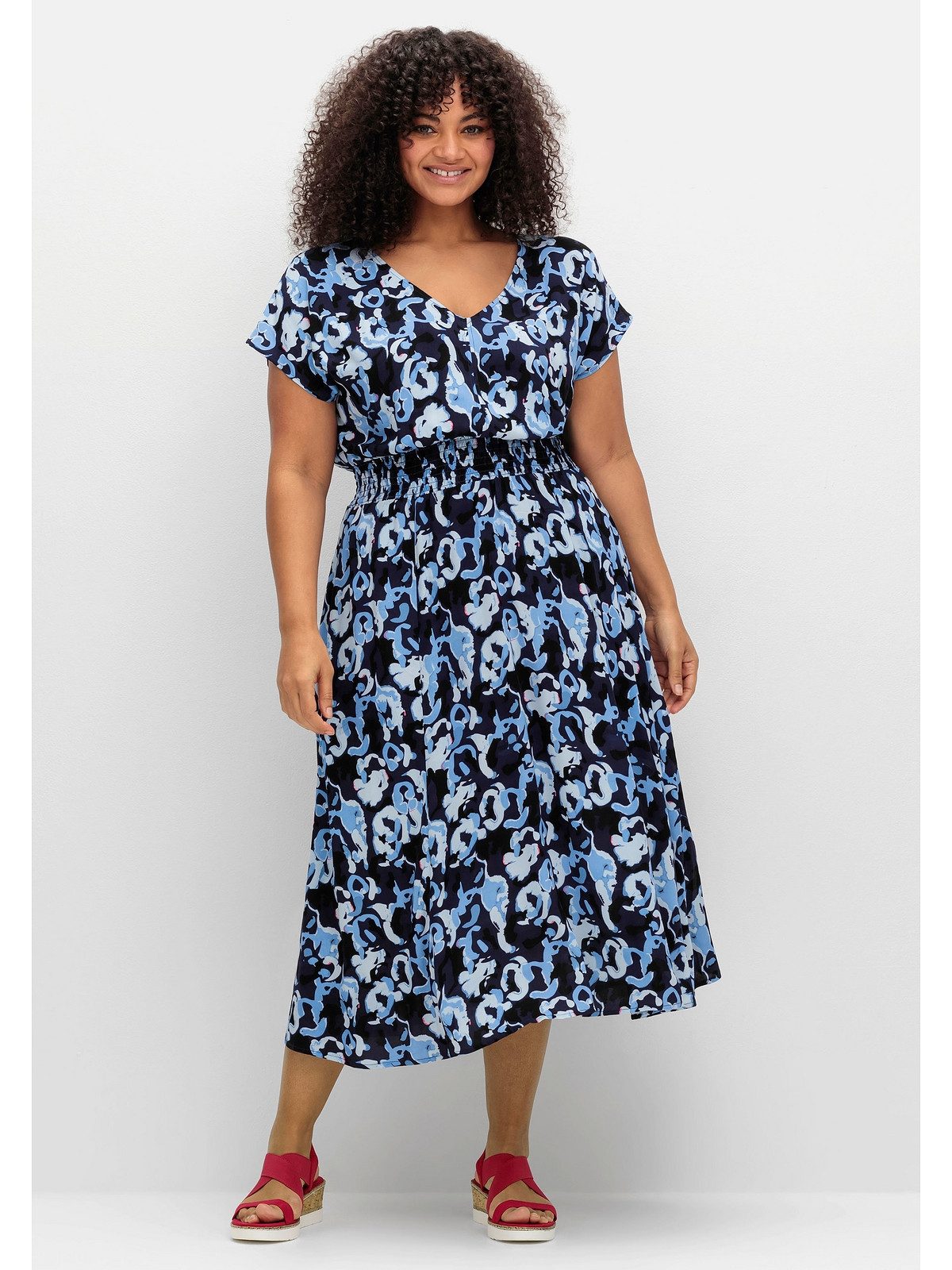 Druckkleid Große Größen