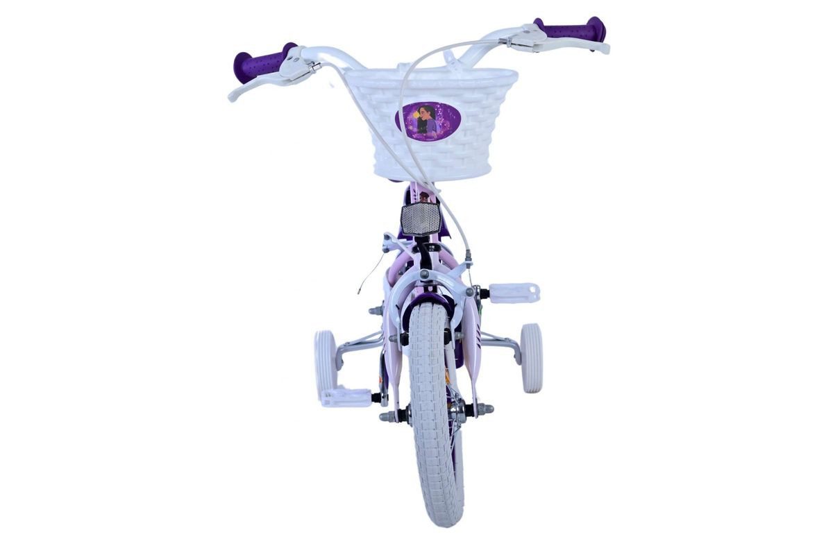 Volare Kinderfahrrad 12 Zoll Kinder Mädchen Fahrrad Rad Mädchenrad Disney Wish 31253-SAFW, 1 Gang, Korb,Stützräder,Kettenschutz,Schutzbleche