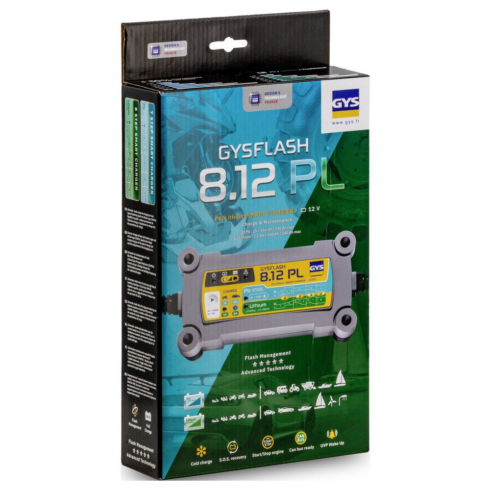 GYS GYS GYSFLASH 8.12 PL 069282 Automatikladegerät, Werkstattladegerät, Kf Autobatterie-Ladegerät