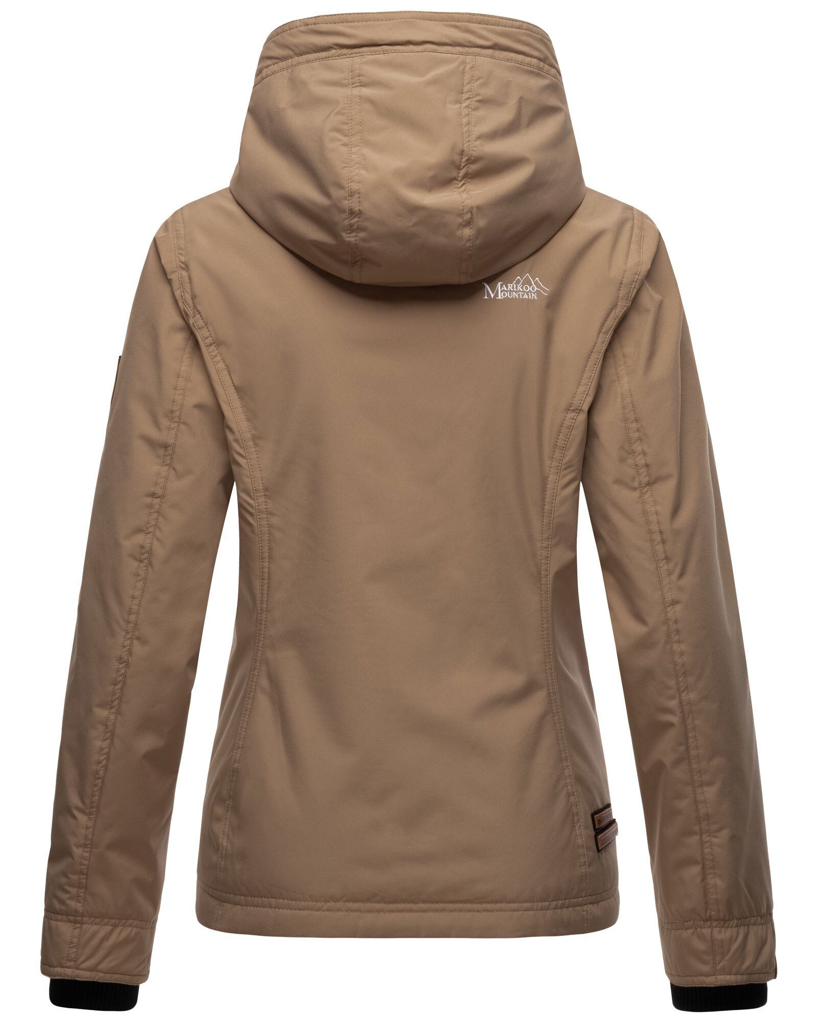 Marikoo Outdoorjacke Brombeere Sportliche Übergangsjacke mit Kapuze und schützendem Kragen – Bild 5 von 5